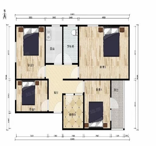 三居近地铁,商业配套齐全！全款优惠 房东直卖 免费重新装修
